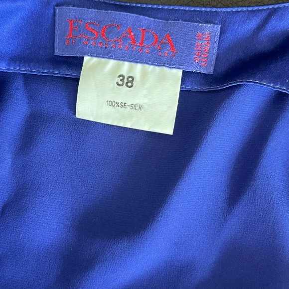 Escada by Margaretha Ley Vintage Made In Germany 100% Silk Size 38 Tank Romper - Picture 6 of 6